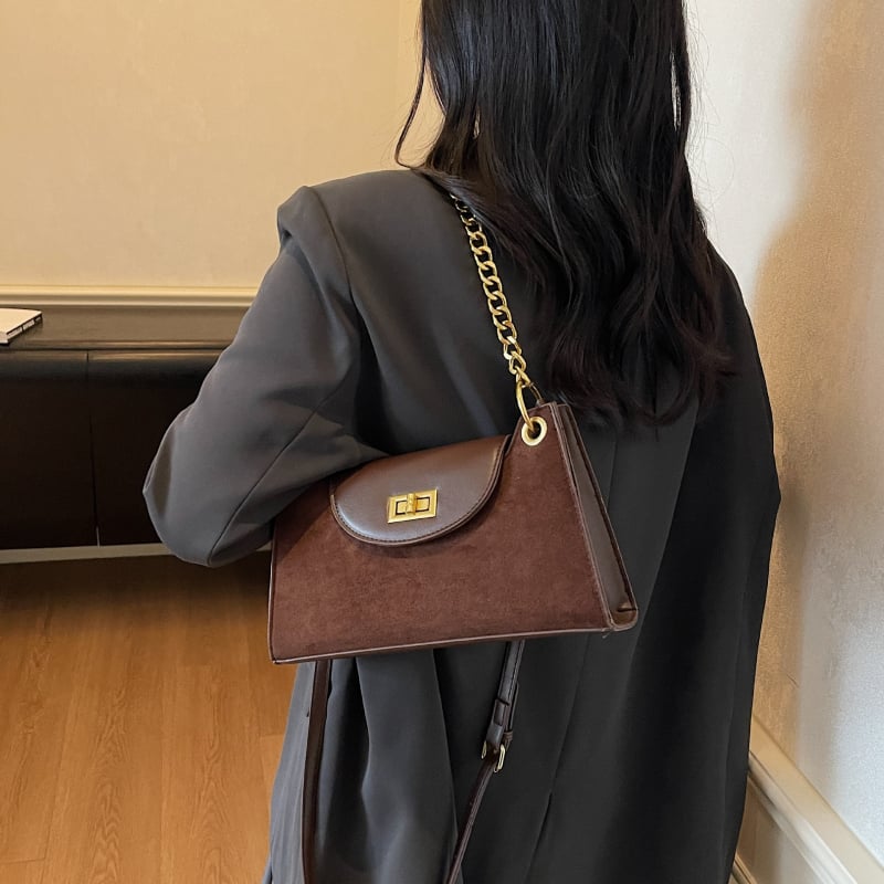 Geantă baguette leopard pentru femei, toamnă 2025, lux ușor, contrast de culori, geantă crossbody