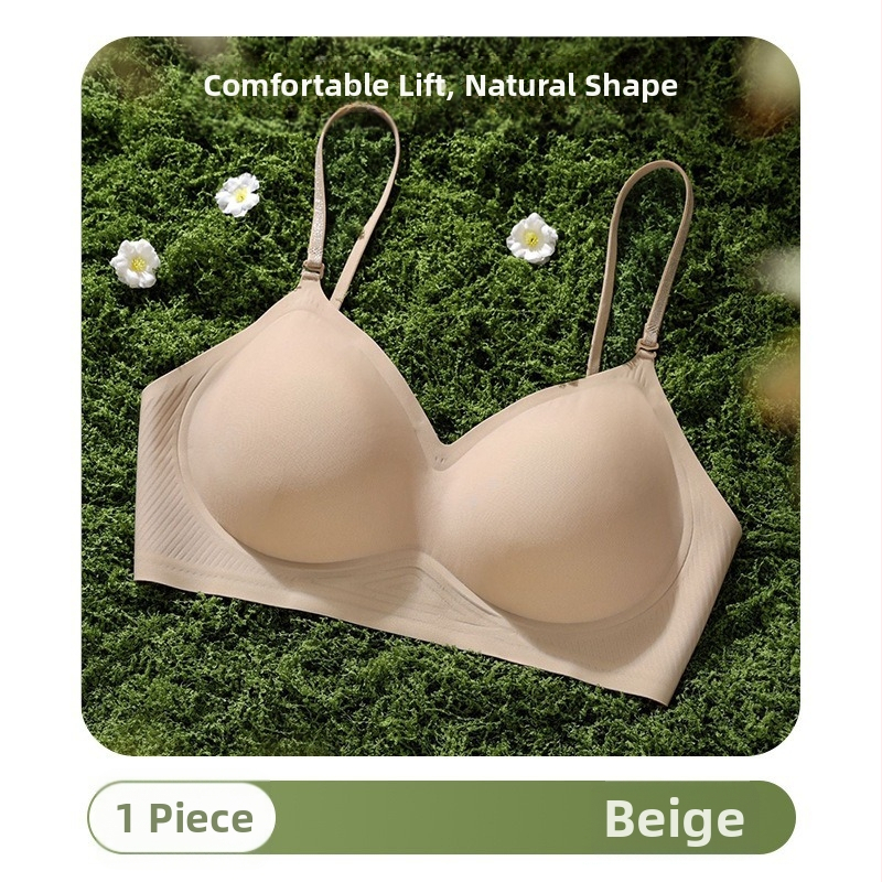 Sutien cu bretele fine strălucitoare, spate în formă de U, halter, fără cusături, bază invizibilă, pentru sân mic