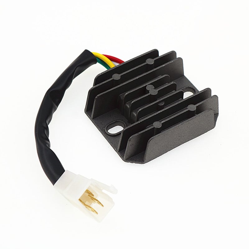 Rectificator și regulator de tensiune pentru motocicletă Gy6, pentru scuter 125/150, cu conector feminin de patru pini