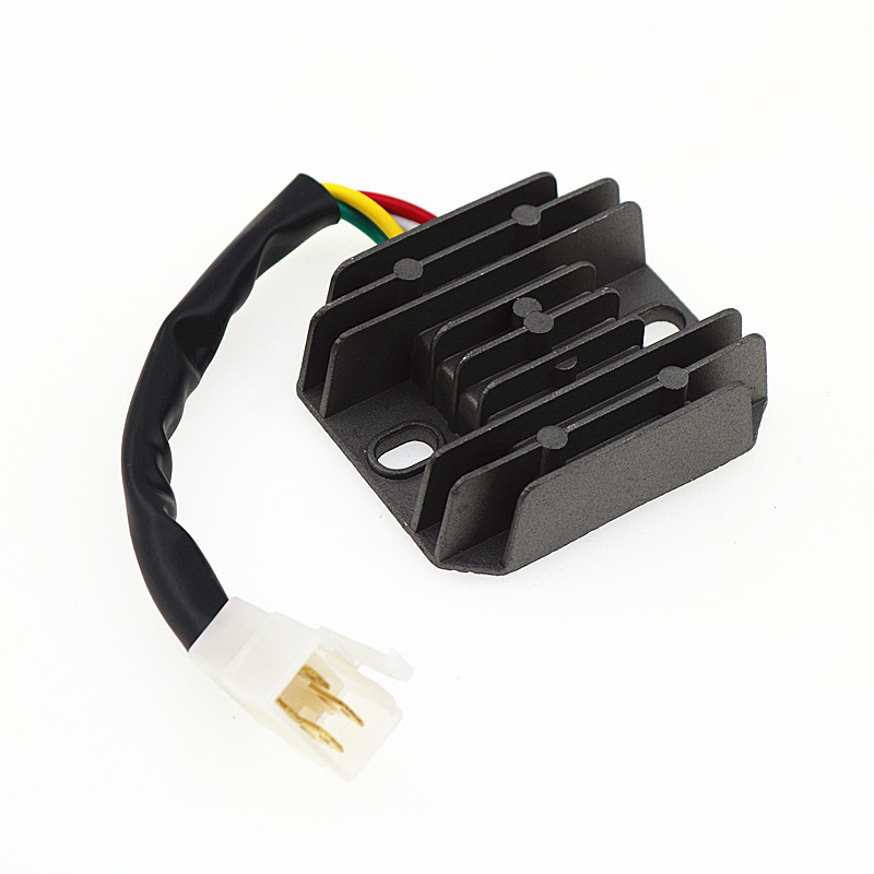 Rectificator și regulator de tensiune pentru motocicletă Gy6, pentru scuter 125/150, cu conector feminin de patru pini