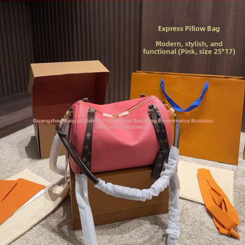 Dámska kabelka Boston z pravej kože, nový model z roku 2026, vintage veľkoobjemová, všestranná crossbody a kabelka, taška pod pazuchu v štýle vankúša