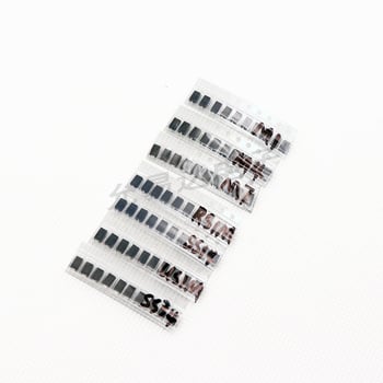 Pachet diode SMD: 7 tipuri, câte 10 bucăți fiecare (70 de bucăți în total), ambalaj SMA, modele M1, M4, M7, SS14, SS34, US1M, RS1M
