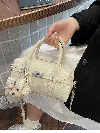 Geantă Boston cu capacitate mare pentru oraș, geantă crossbody versatilă, geantă de zi casual pentru femei, în formă de pernă