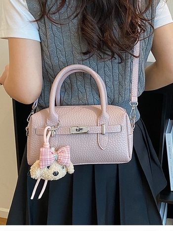 Geantă Boston cu capacitate mare pentru oraș, geantă crossbody versatilă, geantă de zi casual pentru femei, în formă de pernă