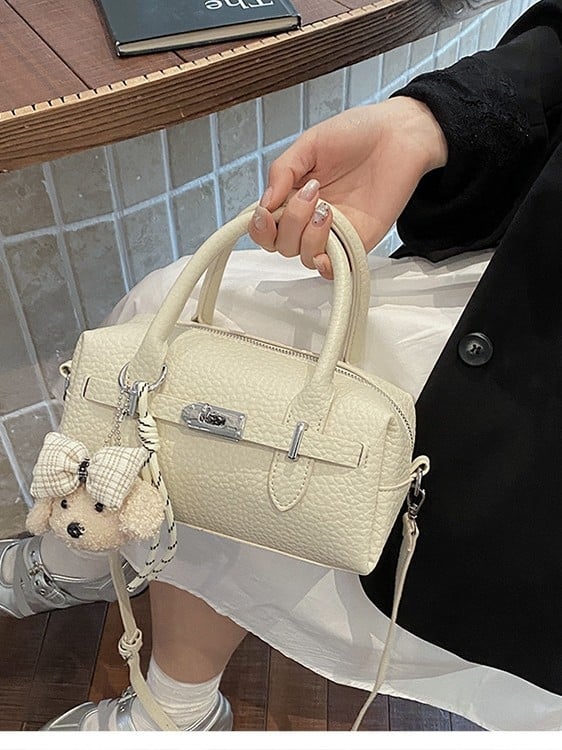 Geantă Boston cu capacitate mare pentru oraș, geantă crossbody versatilă, geantă de zi casual pentru femei, în formă de pernă