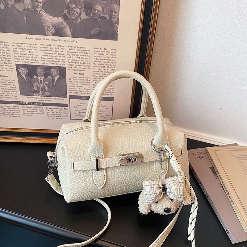 Geantă Boston cu capacitate mare pentru oraș, geantă crossbody versatilă, geantă de zi casual pentru femei, în formă de pernă