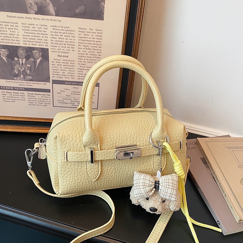 Geantă Boston cu capacitate mare pentru oraș, geantă crossbody versatilă, geantă de zi casual pentru femei, în formă de pernă
