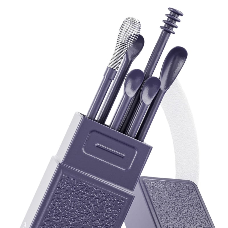Set Zhongyue cu șase piese pentru îndepărtarea cerumenului, design spiral