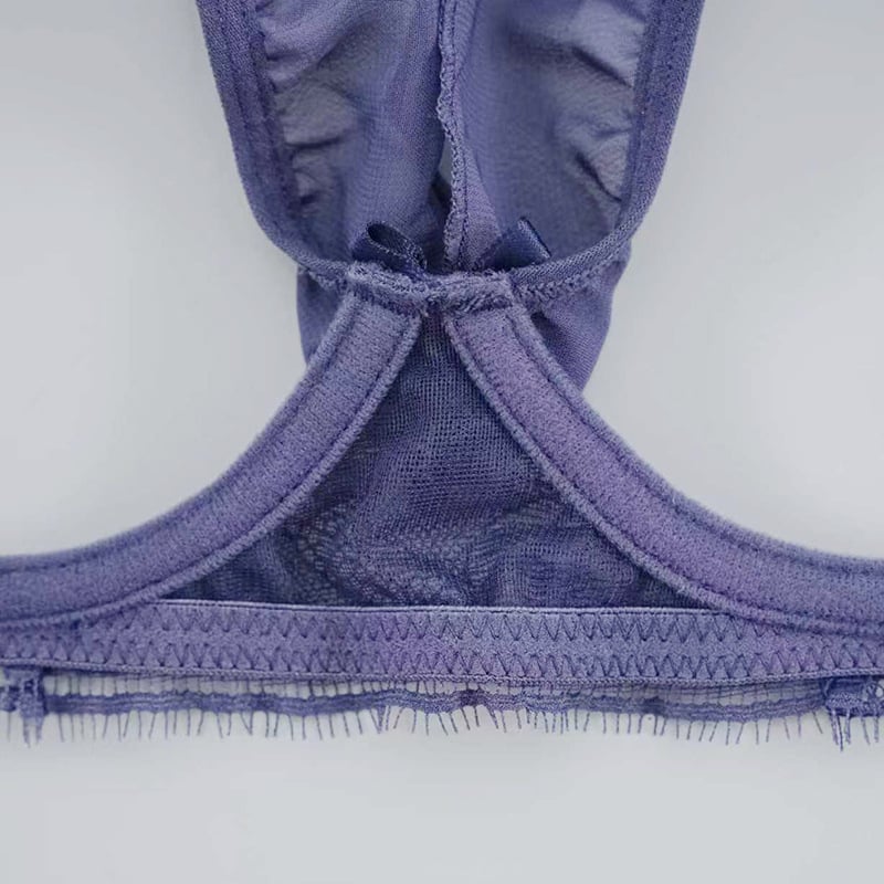 Sutien din dantelă cu push-up, cupe întărite, purtare în două moduri, lenjerie sexy, mărime mare
