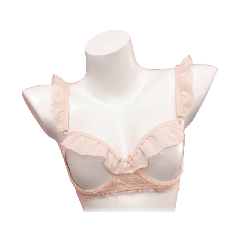 Sutien din dantelă cu push-up, cupe întărite, purtare în două moduri, lenjerie sexy, mărime mare