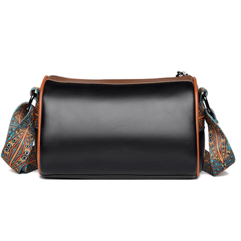 Geantă Boston vintage pentru femei, textură, curea lată, capacitate mare, crossbody