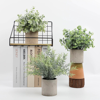 Set de bonsai din plante artificiale cu eucalipt pentru decor interior