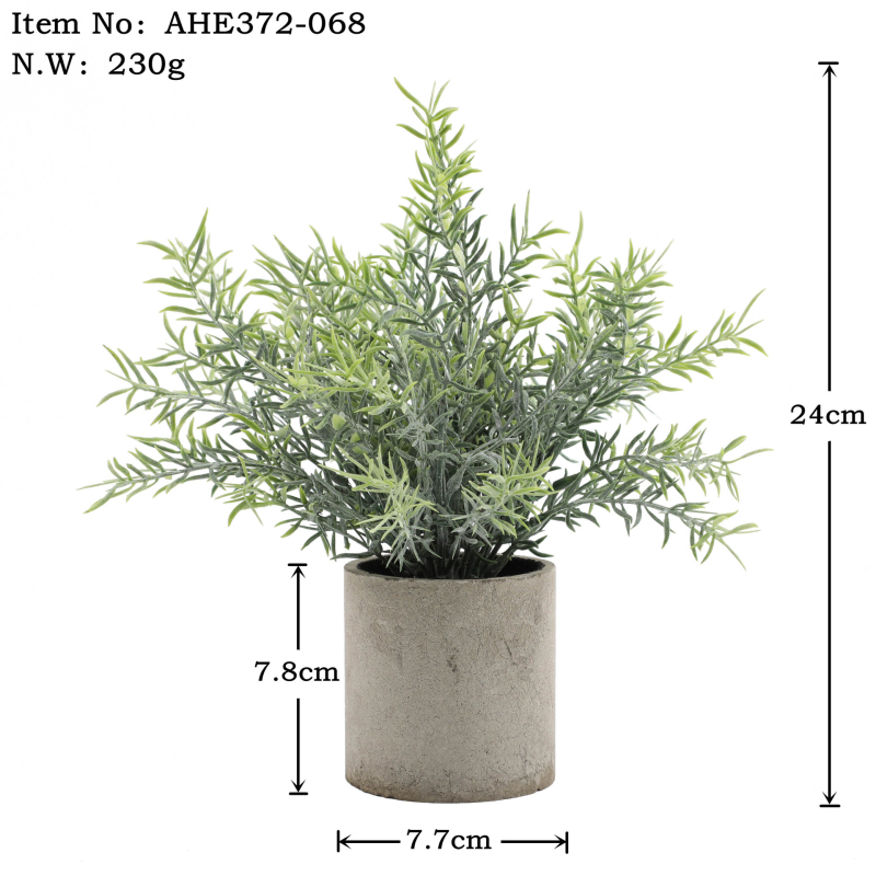 Set de bonsai din plante artificiale cu eucalipt pentru decor interior