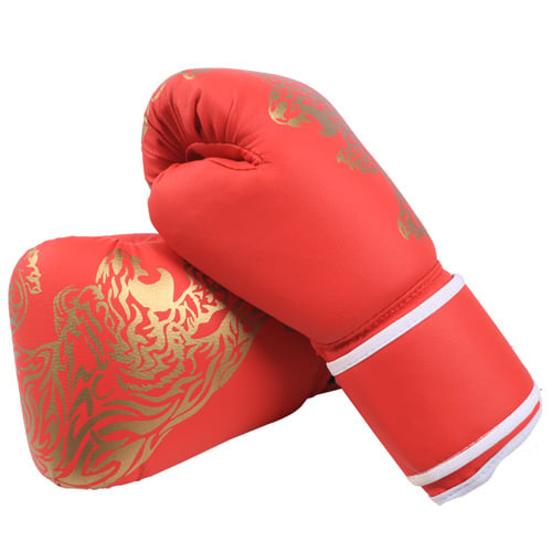 Mănuși de box Muay Thai respirabile pentru adulți și copii, mănuși de antrenament PU, modelul QJ-1