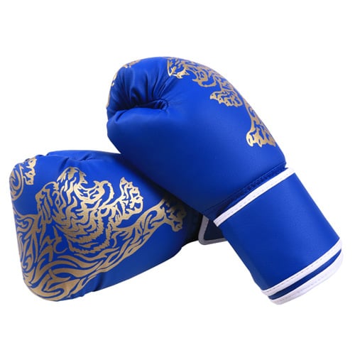 Mănuși de box Muay Thai respirabile pentru adulți și copii, mănuși de antrenament PU, modelul QJ-1
