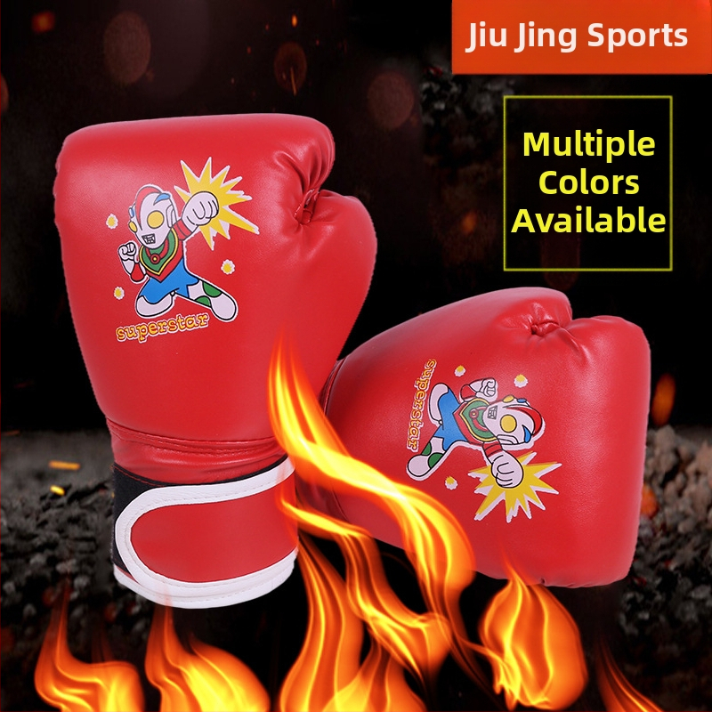 Priedušné boxerské rukavice Muay Thai pre dospelých a deti, tréningové rukavice z PU, model QJ-1