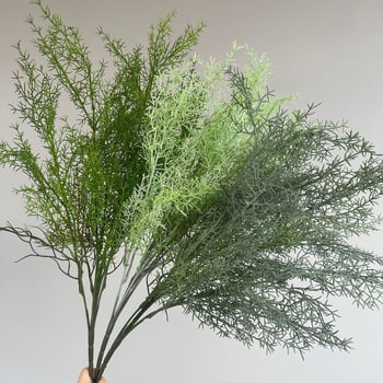 Plante verzi artificiale: Coral Grass, Snapdragon, Mist Pine, Mist Grass pentru decor în stil pădure la sala de nunți, ierbă sălbatică, Pine Needle Fern, iarbă decorativă