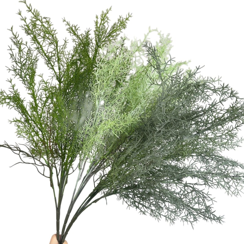 Plante verzi artificiale: Coral Grass, Snapdragon, Mist Pine, Mist Grass pentru decor în stil pădure la sala de nunți, ierbă sălbatică, Pine Needle Fern, iarbă decorativă