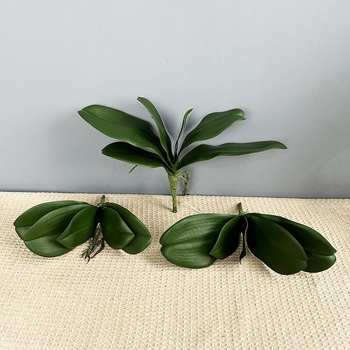Frunze artificiale de orhidee Phalaenopsis pentru decor de bonsai, nunți și vitrine