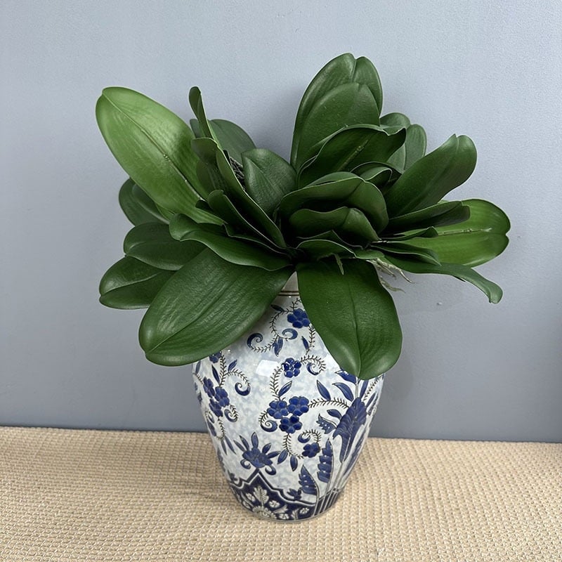 Frunze artificiale de orhidee Phalaenopsis pentru decor de bonsai, nunți și vitrine