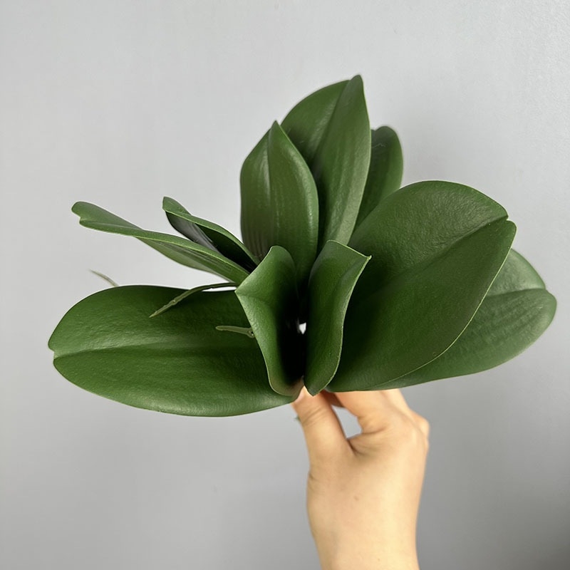 Frunze artificiale de orhidee Phalaenopsis pentru decor de bonsai, nunți și vitrine