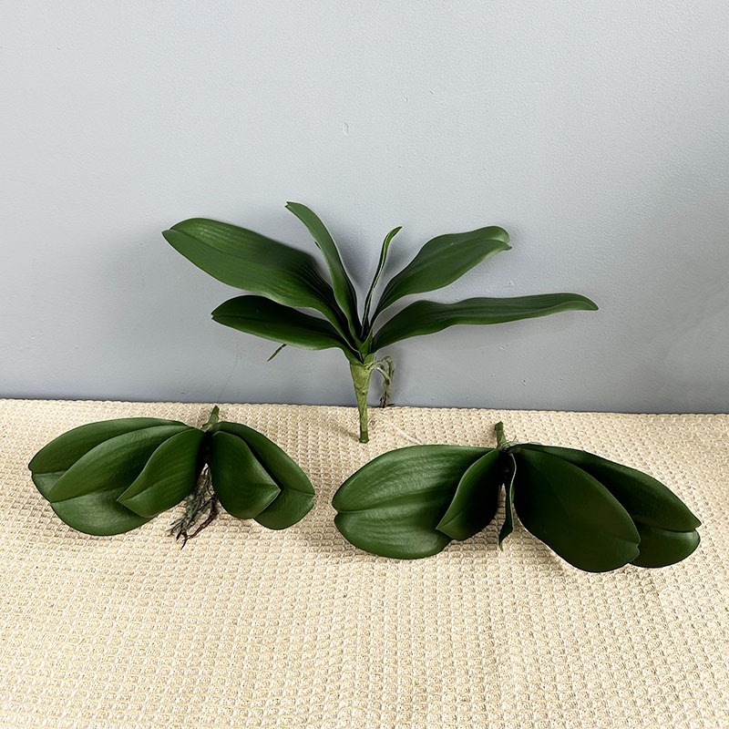 Frunze artificiale de orhidee Phalaenopsis pentru decor de bonsai, nunți și vitrine