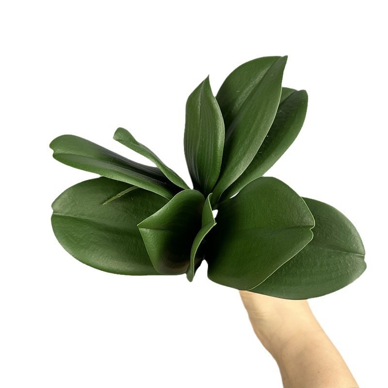 Frunze artificiale de orhidee Phalaenopsis pentru decor de bonsai, nunți și vitrine
