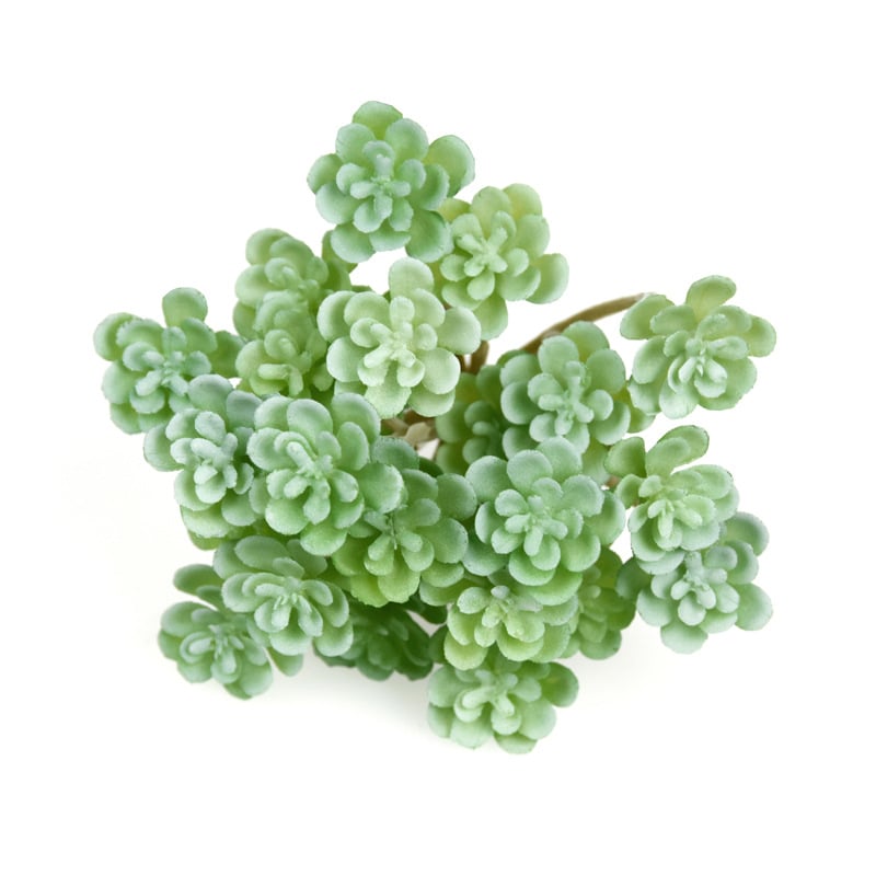 Buchet mic de suculente artificiale, 24 de capete, decor interior cu flori din plastic