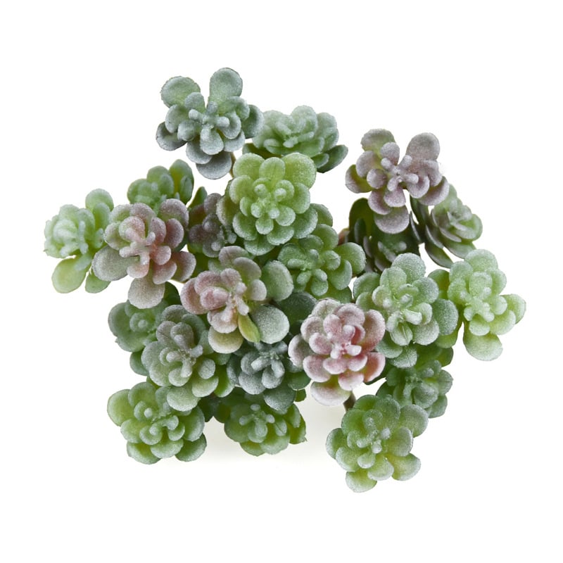 Buchet mic de suculente artificiale, 24 de capete, decor interior cu flori din plastic