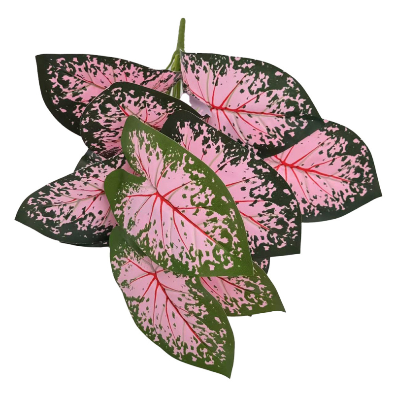 Plante colorate de taro cu flori artificiale roz, bonsai de podea în stil nordic pentru decorul casei