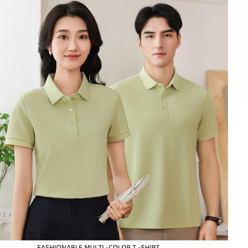 YK.519 Polo răcoros din nailon-spandex, model mic pătrat, fără cusături, uscare rapidă, mânecă scurtă, guler polo, cu logo brodat