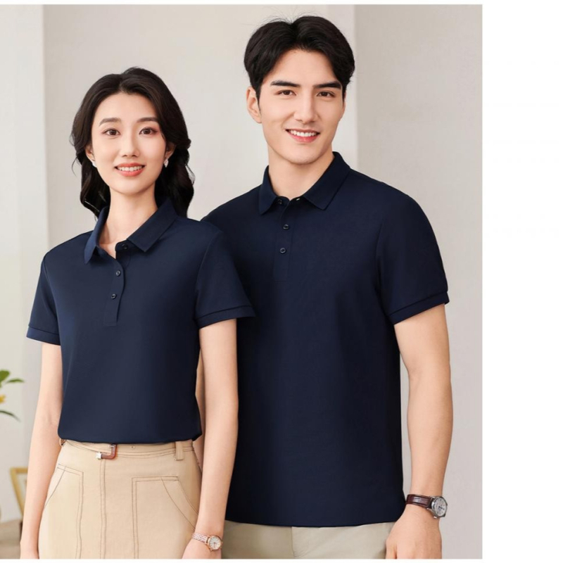 YK.519 Polo răcoros din nailon-spandex, model mic pătrat, fără cusături, uscare rapidă, mânecă scurtă, guler polo, cu logo brodat