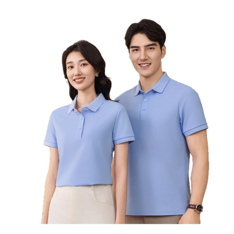 YK.519 Polo răcoros din nailon-spandex, model mic pătrat, fără cusături, uscare rapidă, mânecă scurtă, guler polo, cu logo brodat