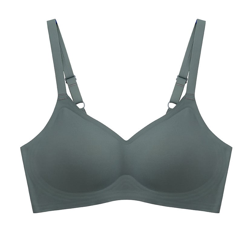 Sutien din latex, fără cusături, cu susținere moale tip jeleu, fără arc, stil sport, modelează silueta de la sânii mici la cei mari