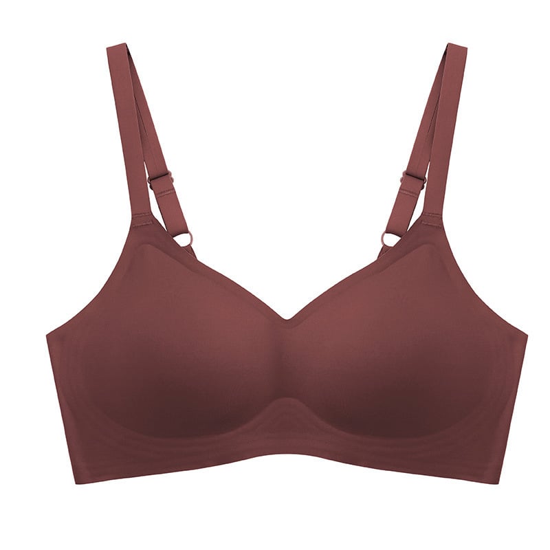 Sutien din latex, fără cusături, cu susținere moale tip jeleu, fără arc, stil sport, modelează silueta de la sânii mici la cei mari