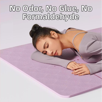 TPE podložka na jogu, protišmyková, extra hrubá a široká, tlmiaca nárazy, 183 × 61 cm na švihadlo, tanec a domáce fitness