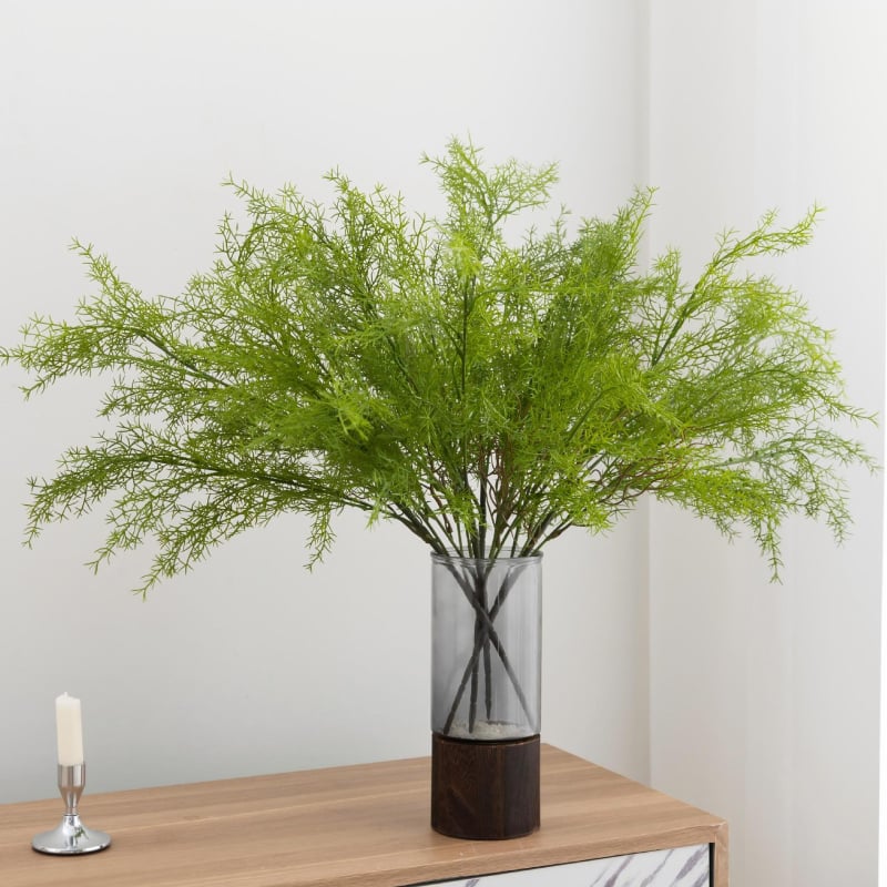 Verde artificial în stil Monet pentru grădină, cu cascadă de flori și iarbă coral, aranjamente florale decorative pentru exterior