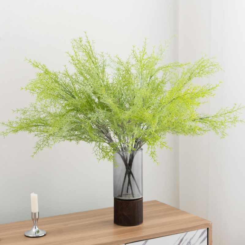Verde artificial în stil Monet pentru grădină, cu cascadă de flori și iarbă coral, aranjamente florale decorative pentru exterior