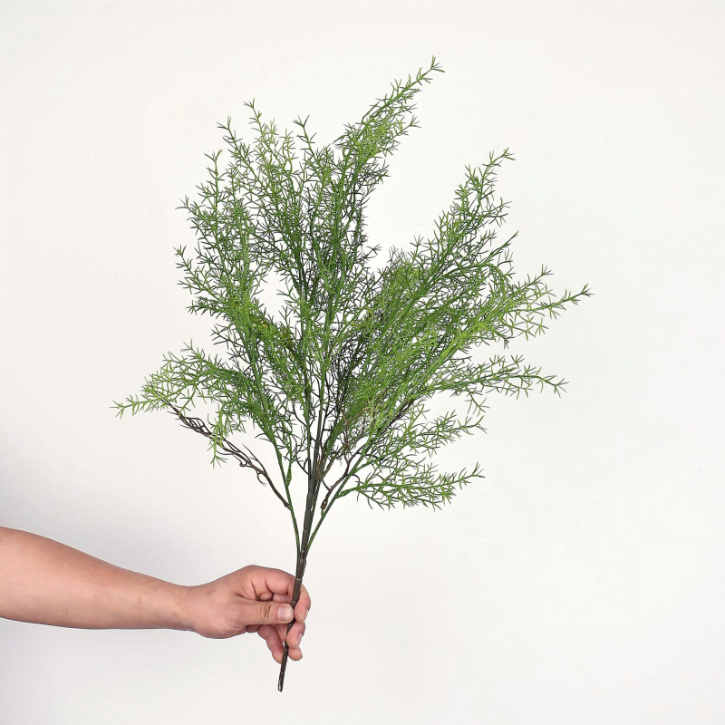 Verde artificial în stil Monet pentru grădină, cu cascadă de flori și iarbă coral, aranjamente florale decorative pentru exterior