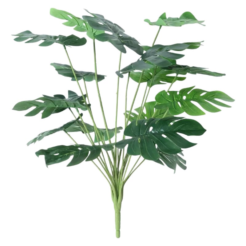 Monstera artificială cu 18 frunze pentru decor peisager în stil nordic, pentru casă și hotel