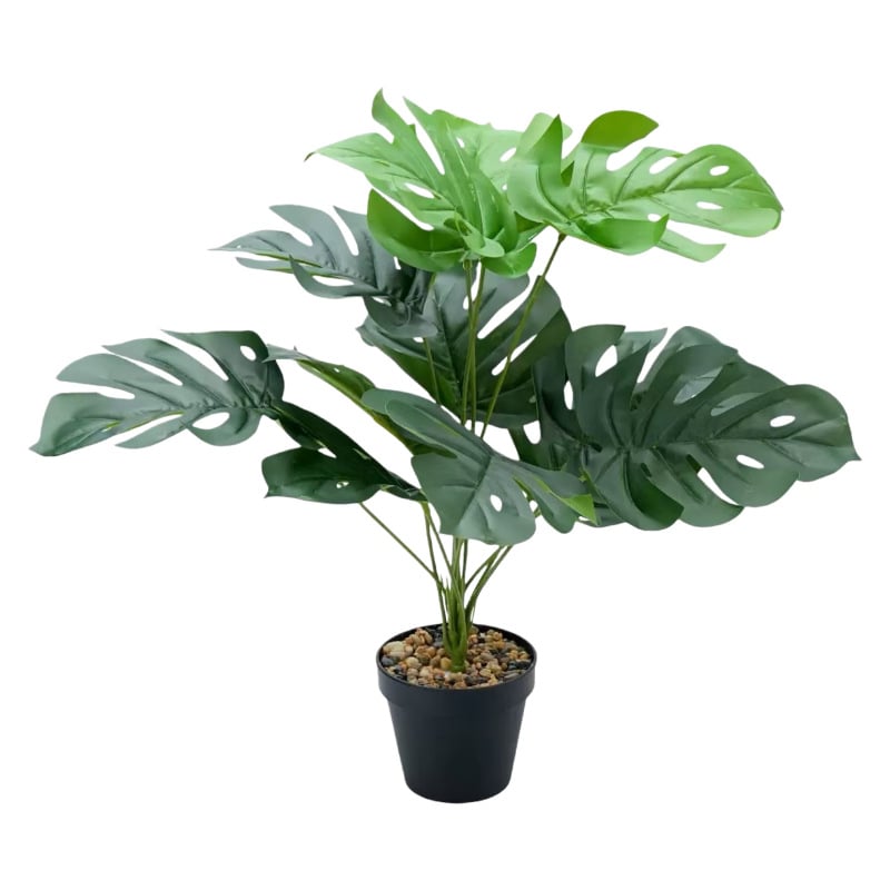 Monstera artificială cu 18 frunze pentru decor peisager în stil nordic, pentru casă și hotel