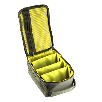 Geantă de pescuit marin cu compartimente pentru momeală, linie și tambur
