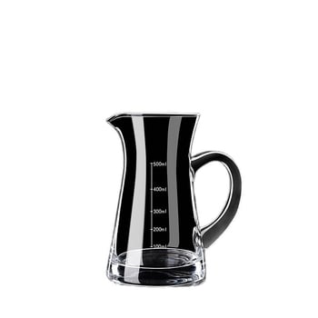 Set de distribuție a băuturilor, cu decantor din sticlă, cană de vin și turnător