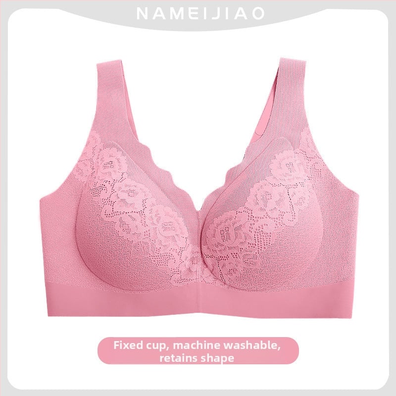 Sutien fără sârmă pentru bust mic, cu efect de ridicare, spate dantelat sexy, fără arcuri