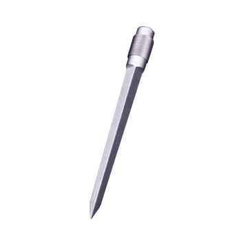 Tianhao Ținta de teren pentru umbrelă de pescuit — aliaj de aluminiu, știft metalic triunghiular, fără adaptor
