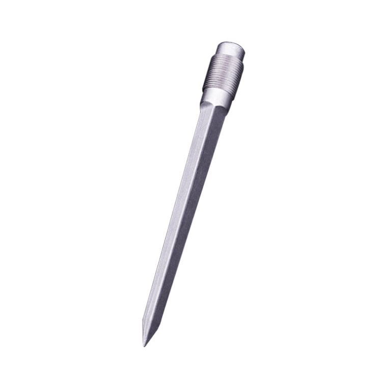 Tianhao Ținta de teren pentru umbrelă de pescuit — aliaj de aluminiu, știft metalic triunghiular, fără adaptor