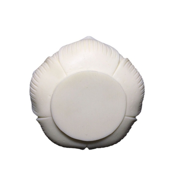 Suport pentru bețișoare de tămâie cu motiv lotus, inserție din cupru, 7 × 4,1 cm, lemn Bodhi și nucă de cocos