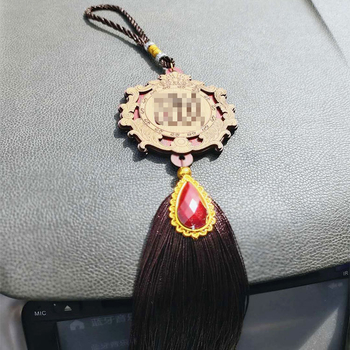 Pandantiv auto din lemn, stil oriental