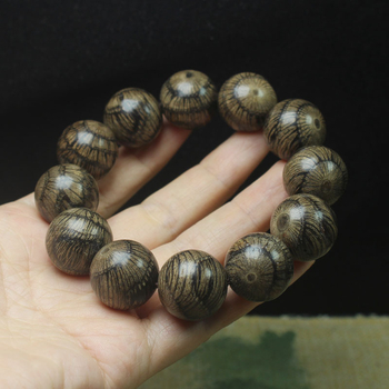 Brățară Buddha din lemn Hawkeye, 20mm, unisex, bijuterii din lemn etnic