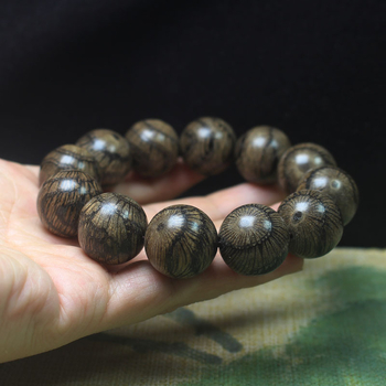 Brățară Buddha din lemn Hawkeye, 20mm, unisex, bijuterii din lemn etnic